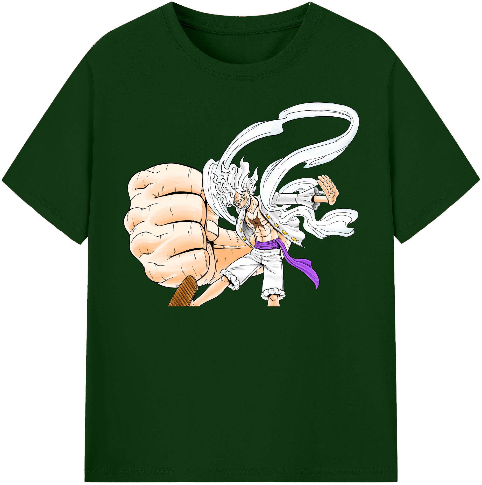 ワンピース モンキー・D・ルフィ ONE PIECE Monkey D. Luffy 綿100％半袖Tシャツ（フロントプリント）